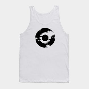 Retro Vinyl LP Record Graphic Tank Top